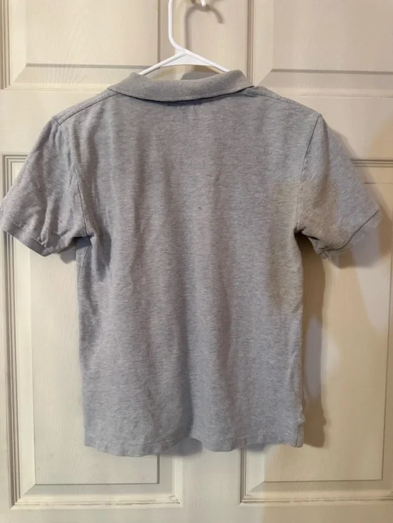 Polo by Ralph Lauren Boys' Gray Polo Shirt with Poli Bear Logo Boys 10/12 - Picture 2 of 5